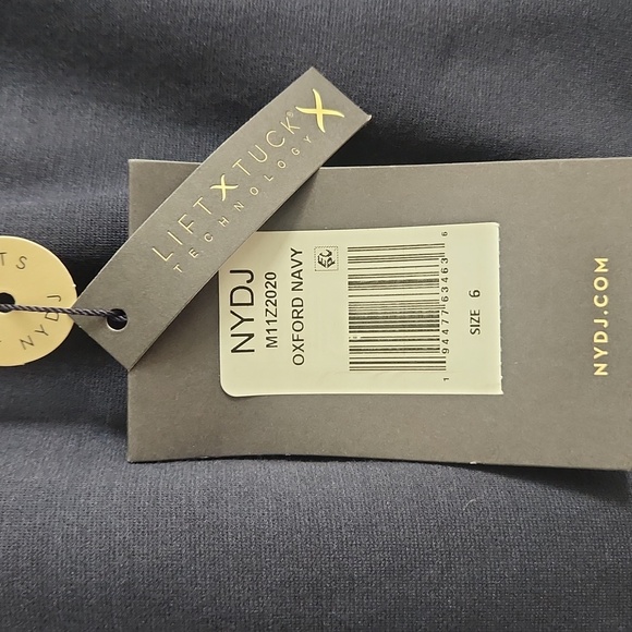 NYDJ navy pants size 6 long - Picture 3 of 6